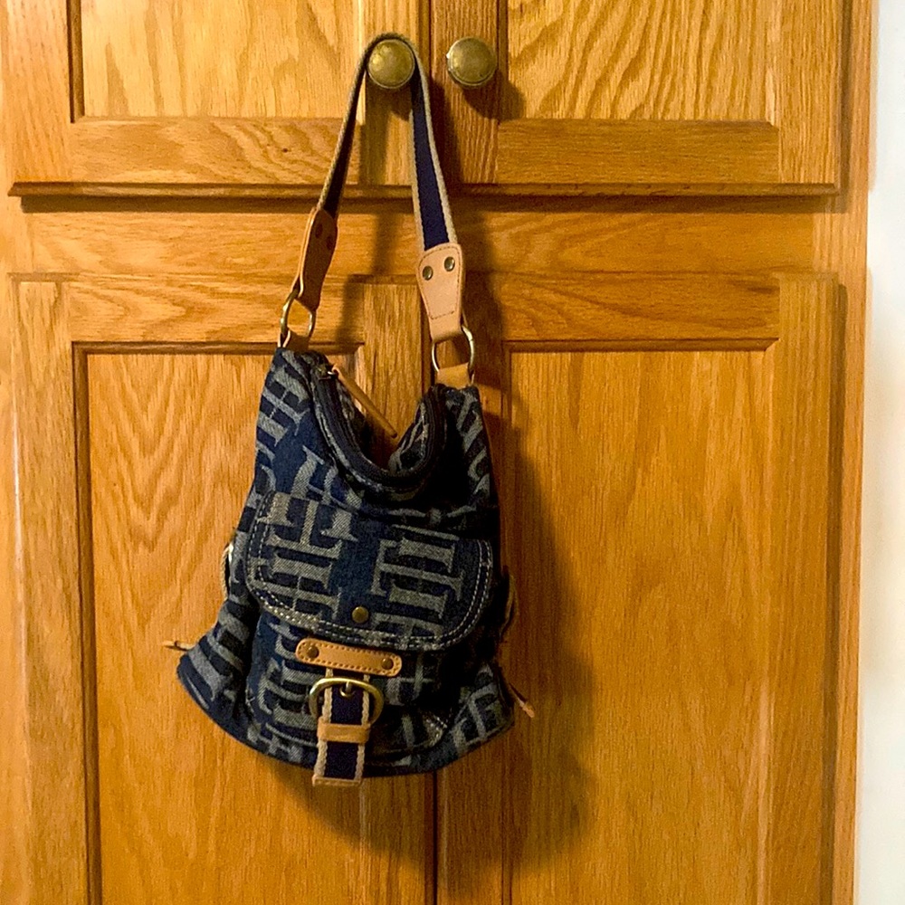 Tommy Hilfiger Blue Denim Hangbag